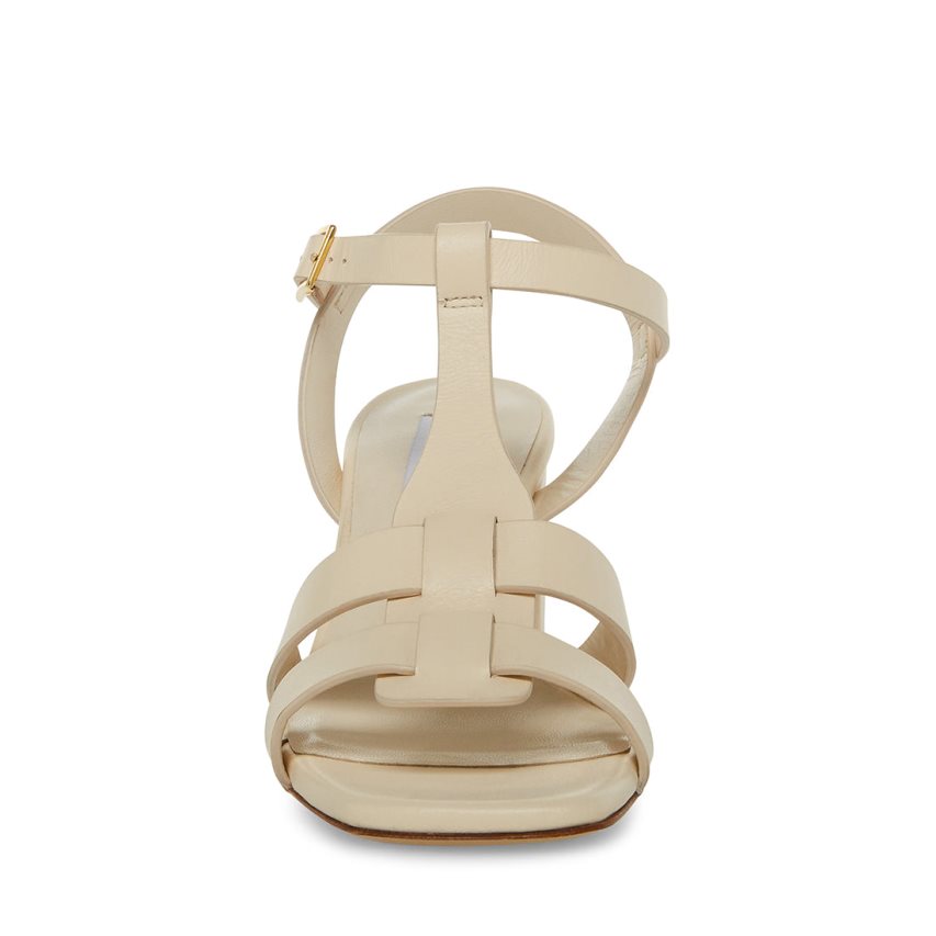 Sandalias Tacones Steve Madden Waverly Cuero Mujer Beige | ES QB938E